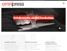 Tablet Screenshot of omnipress.fi